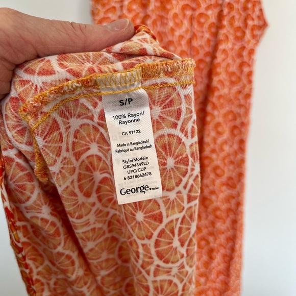George Orange Patterned Women's Dress size small - Picture 6 of 6